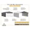 Arrow Storage Products Galvanized Steel Carport, W/ 1-Sided Enclosure, Compact Car Metal Carport Kit, 12'x20'x7', Charcoal CPHC122007ECL1 - alternate 7